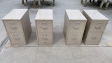 (4) 2-Drawer File Cabinets
