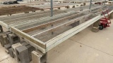 (8) 10x4ft Wire Mesh Tables w/ Blocks