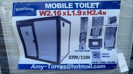 "ABSOLUTE" New Bastone 110V Mobile Toilet