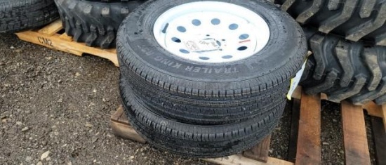 "ABSOLUTE" (2) ST205/75-15 Trailer Tires