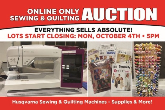 Absolute Online Only Sewing & Quilting Auction