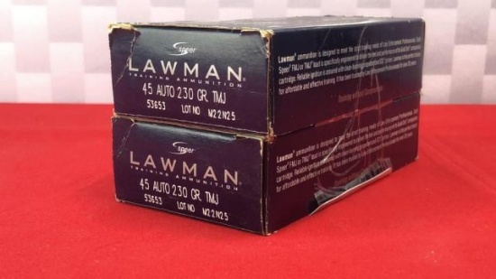 100rds CCI Lawman 45ACP 230GR FMJ Ammo