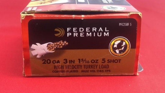 5rds Federal Premium 20GA Turkey Ammo