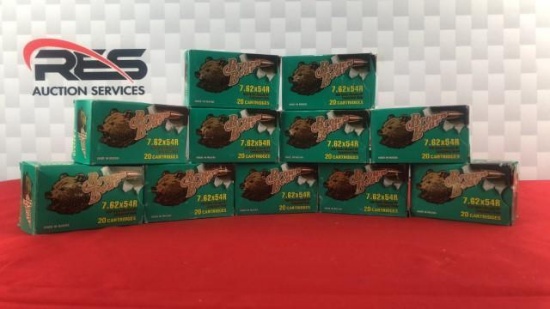 232rds Brown Bear 7.62x54R 203GR Ammo