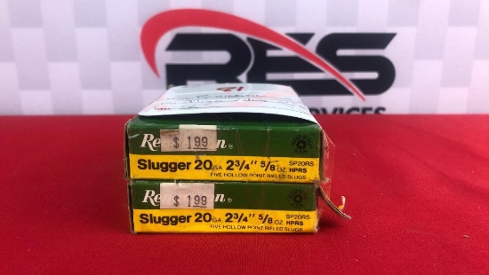 7rds Remington 20GA Rifled Slugs