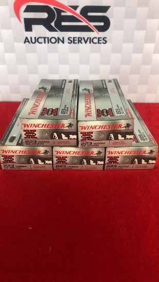 100rds Winchester SuperX 223WSSM 55GR JSP Ammo