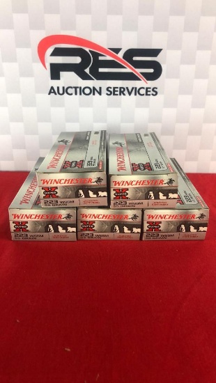 100rds Winchester SuperX 223WSSM 55GR JSP Ammo