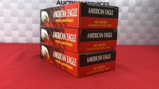 150rds American Eagle 45ACP 230GR FMJ Ammo