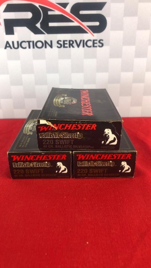 60rds Winchester Supreme 220 Swift 40GR Poly Tip Ammo