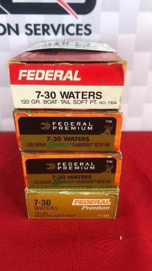 60rds Federal 7-30 Waters 120GR Ammo