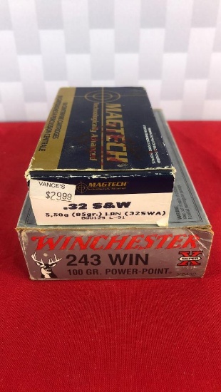 38rds 32S&W & 6rds 243WIN Ammo