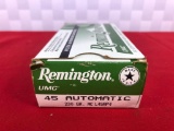 50rds Remington 45ACP 230GR FMJ Ammo