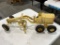 Vintage Metal Toy Road Grader and Car