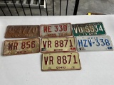 7 Ohio License Plates