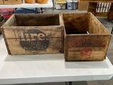 2 Vintage Wooden Crates