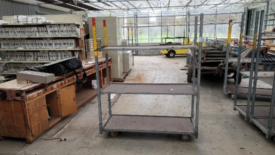 22"x59"x6' Rolling 3-Shelf Cart