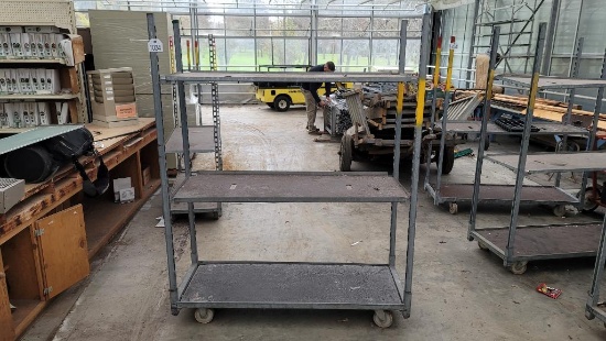 22"x59"x6' Rolling 3-Shelf Cart