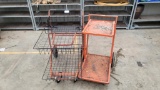 Produce Cart & Orange Metal Hand Cart