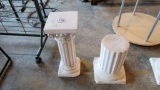 (2) Plant Holder Statues