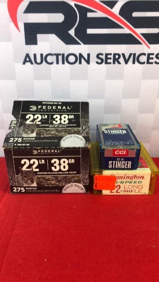 Approx. 400rds Assorted 22LR Ammo