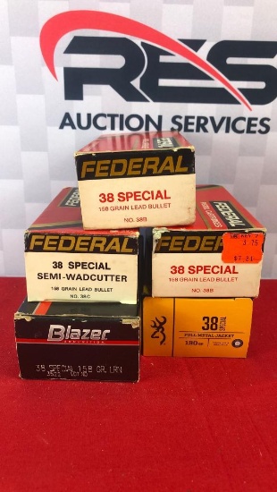 Approx. 200rds Assorted 38SPL Ammo