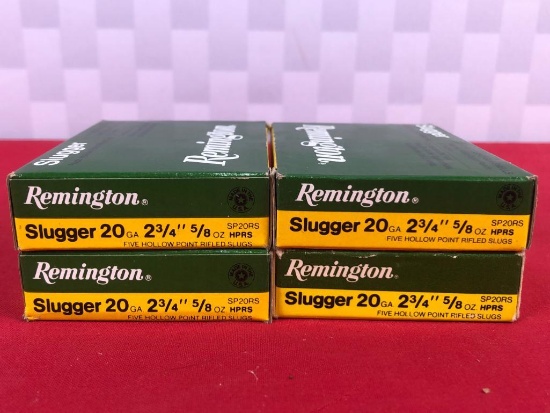 20rds Remington Slugger 20Ga Rifled Slug Ammo