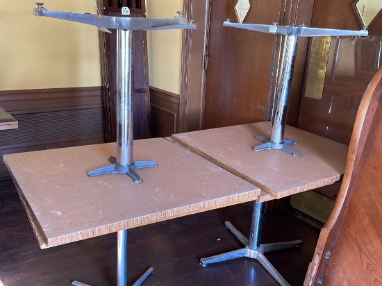 (4) Single Legged Restaurant Tables