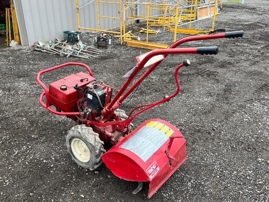 Troy Bilt Horse Rototiller with Snow Blade and Potato Plow Attachment