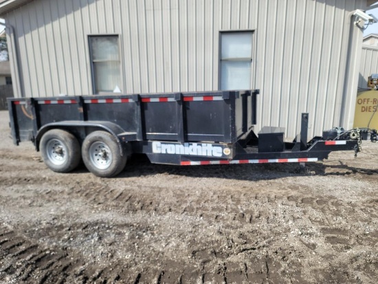 '20 Cronkhite 80"x14' Tandem Axle Dump Trailer