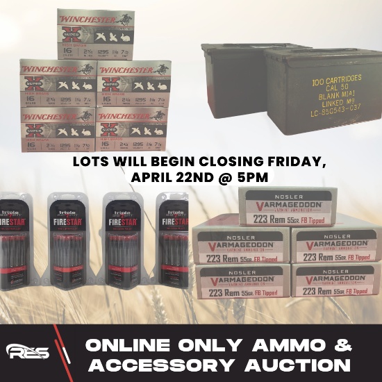 Online Only Ammo & Accessory Auction