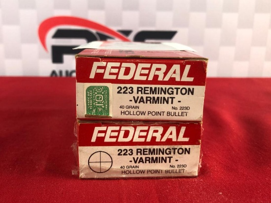 40rds Federal High Power .223REM 40gr HP Ammo