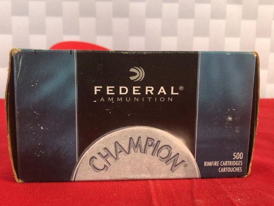 500rds Federal Champion 22LR 40gr Solid Ammo