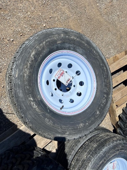 "ABSOLUTE" (2) ST235-80R16 Trailer Tires w/ Rims