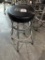 (4) Black Top Bar Stools