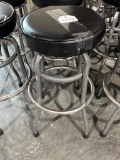 (4) Black Top Bar Stools