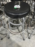 (4) Black Top Bar Stools