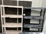 (2) Plastic 5-Tier Shelves