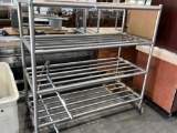 5' Rolling Stainless Rack