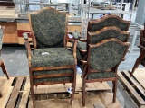 (14) Armed Cushioned Chairs