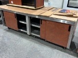 8' Corian Top Storage Cabinet