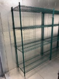 4 Tier Green Metal Storage Rack