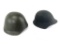 (2) Military Helmets