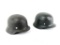 (2) Military Helmets