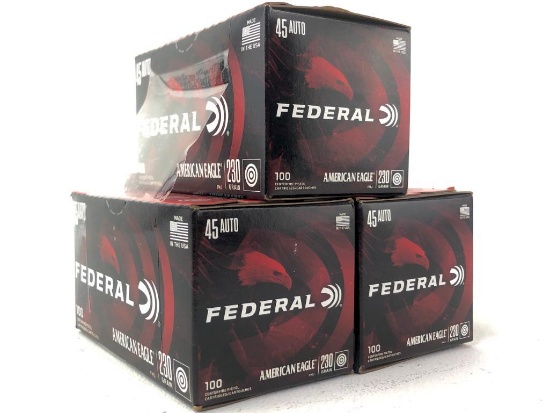 300rds Federal American Eagle 45ACP 230gr FMJ