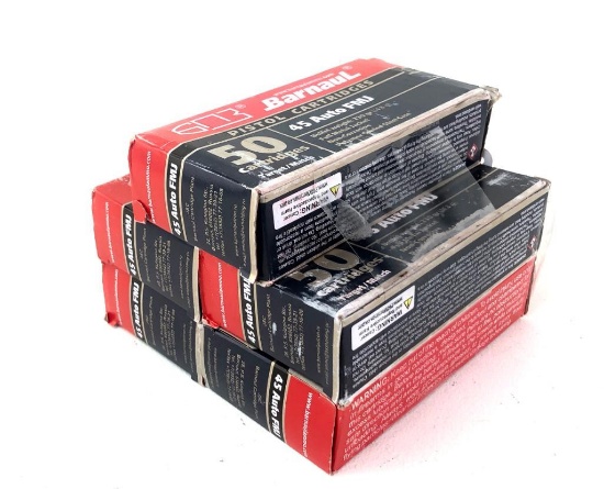 250rds Barnaul 45ACP 230gr FMJ Ammo
