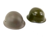 (2) Military Helmets