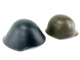 (2) Military Helmets