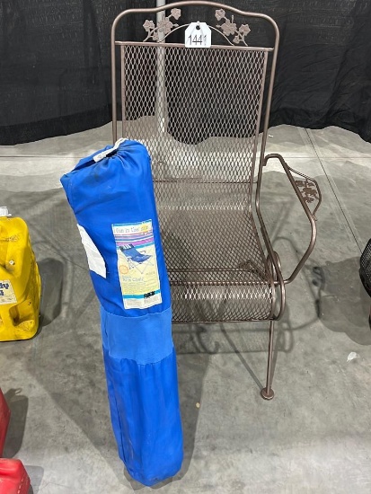 (1) Wire Chair & (1) Folding Chair