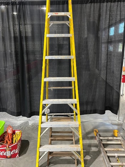 8' Warner Step Ladder & 2' Wooden Step Ladder