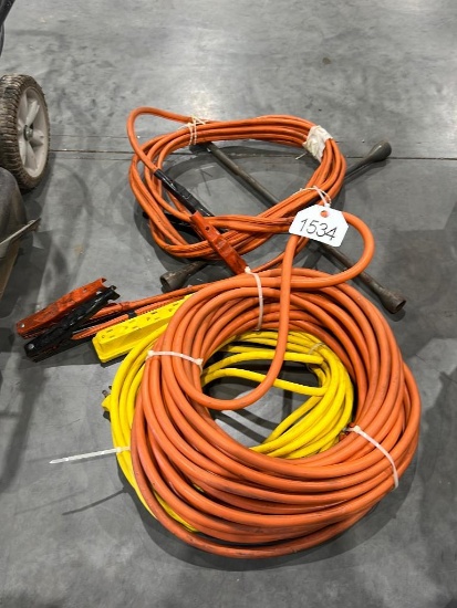 Extension Cords, 4- Way Tire Wrench, & Jumper Cables